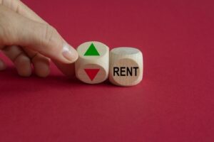 die with green and red arrows and another rent die